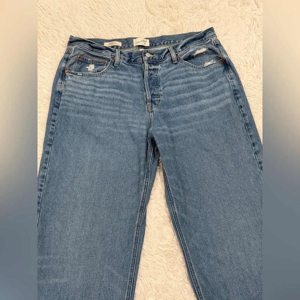 Universal Threads Women’s Jeans Mid-Rise 90's Baggy Blue Plus Size 16 Wanderlust